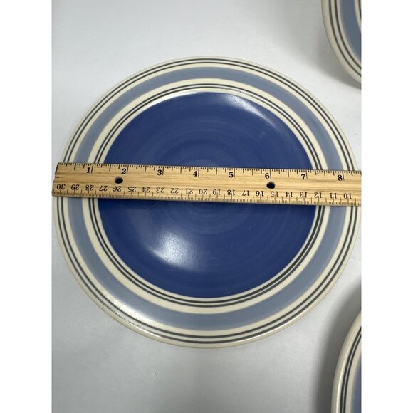 Pfaltzgraff Rio Blue Swirl Salad Plates Set Of 4 - 8.5" Ceramic Dinnerware - Picture 2 of 5